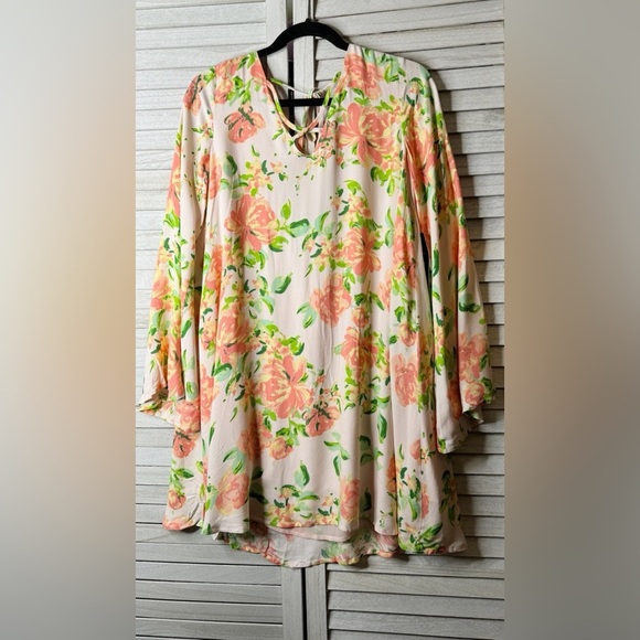 Lulu’s Floral Print Mini Dress. NWT. Size Large - Picture 2 of 11